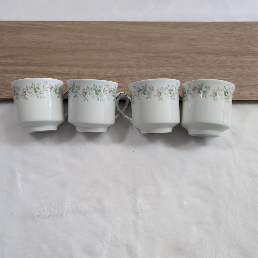 Johann Haviland Forever Spring Coffee Cups Set 4 Bavaria‎ Germany Floral 80s - Picture 6 of 9